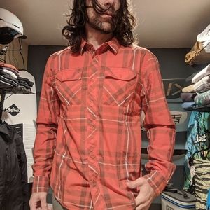 The North Face snap long sleeve shirt